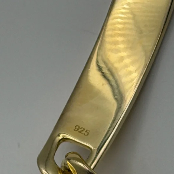 Classic Men's Gold plated over silver Bracelet with Curb Chain